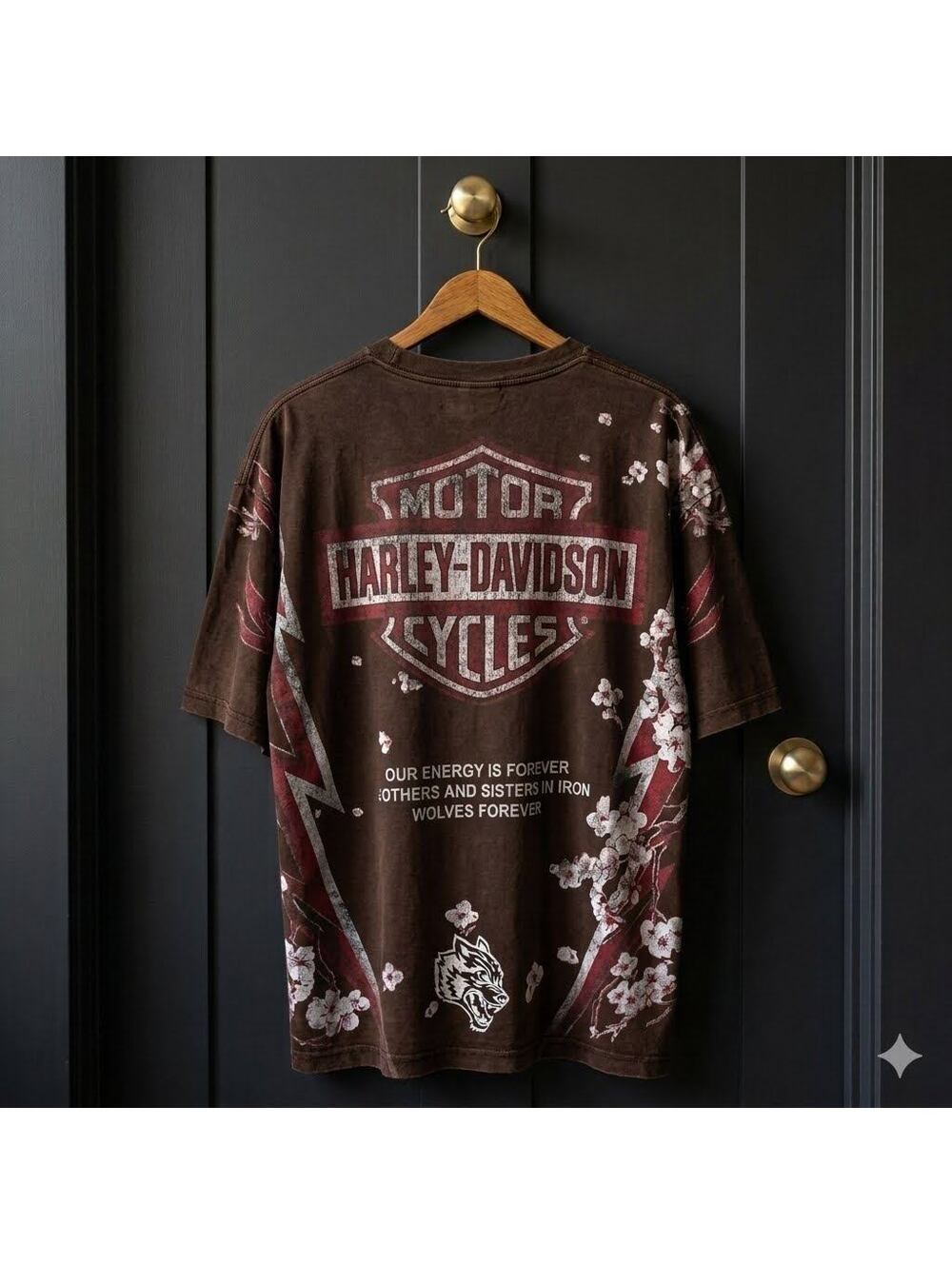 Darc Sport x Harley Davidson x IRON SAKURA DARC BROWN. (S)